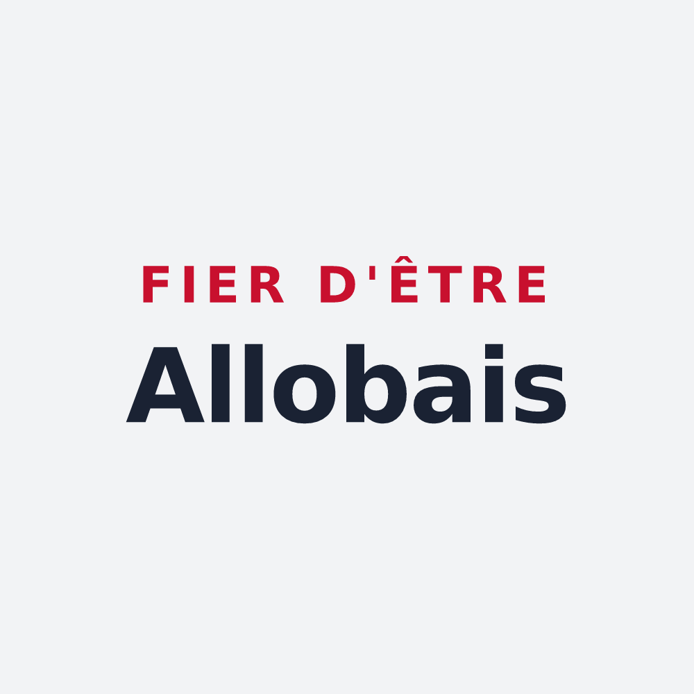 Poster « Fier d'être Allobais » — design pour Hannogne-Saint-Martin