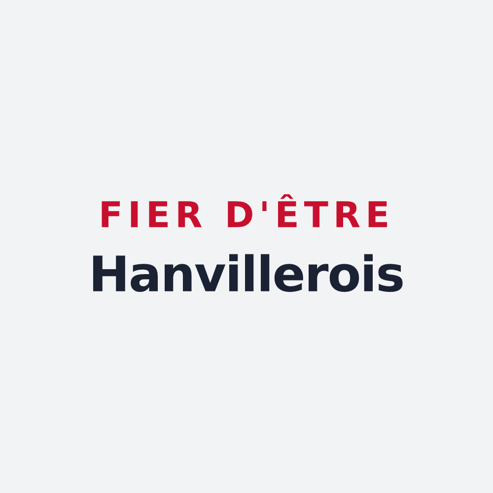 Poster « Fier d'être Hanvillerois » — design pour Hanviller