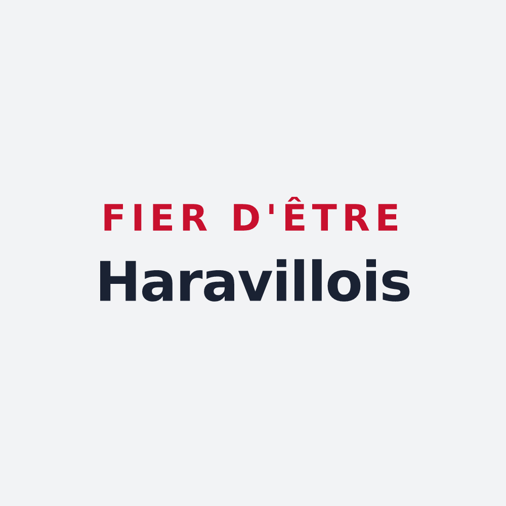 Poster « Fier d'être Haravillois » — design pour Haravilliers