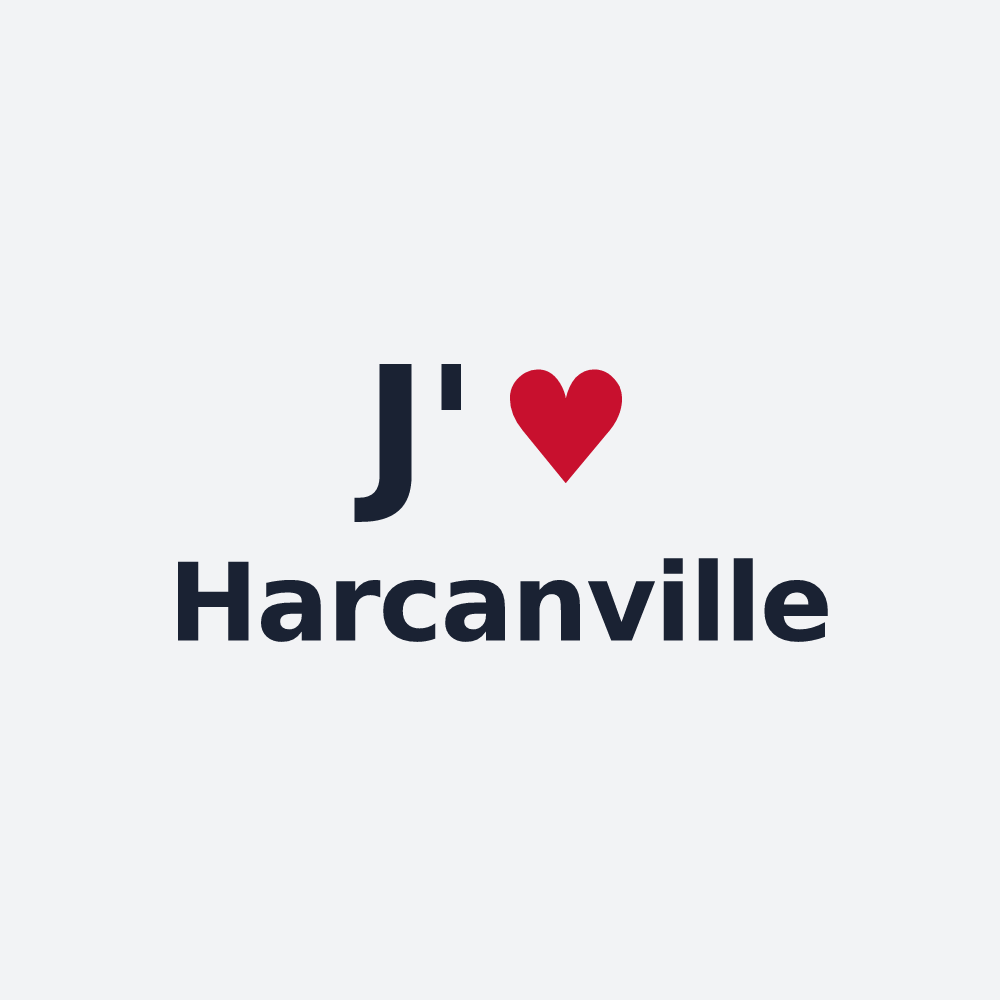Poster personnalisé Harcanville — design J'aime Harcanville