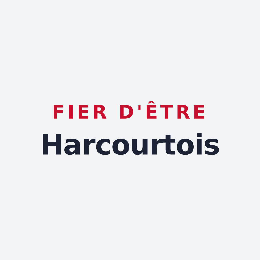 Poster « Fier d'être Harcourtois » — design pour Harcourt