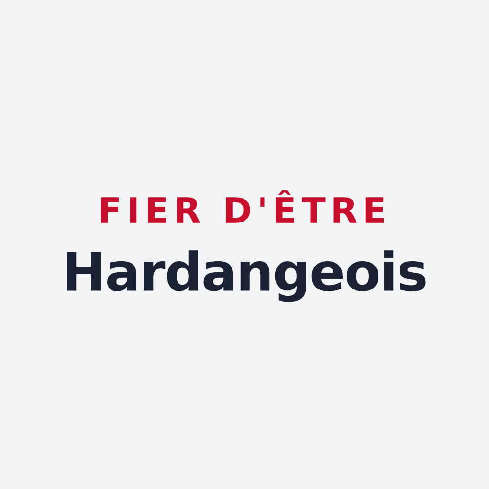 Poster « Fier d'être Hardangeois » — design pour Hardanges