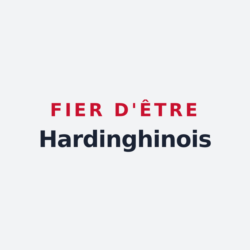 Poster « Fier d'être Hardinghinois » — design pour Hardinghen