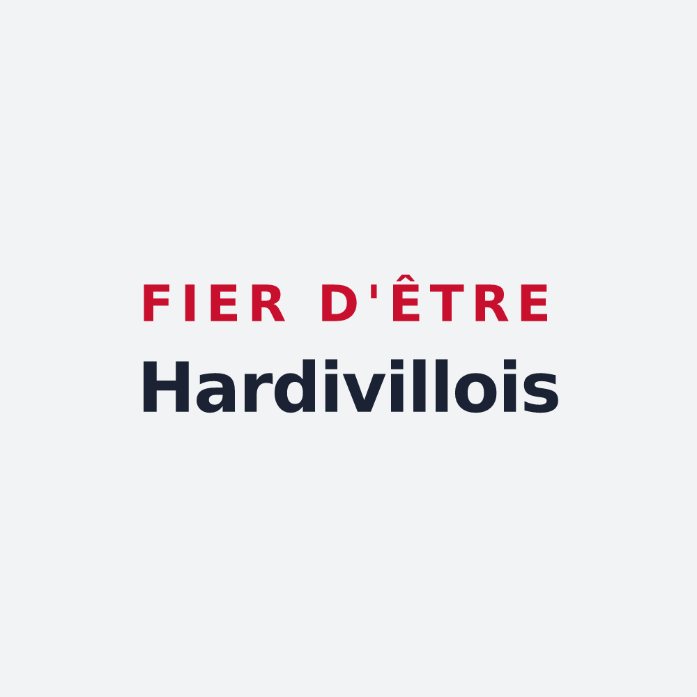 Poster « Fier d'être Hardivillois » — design pour Hardivillers