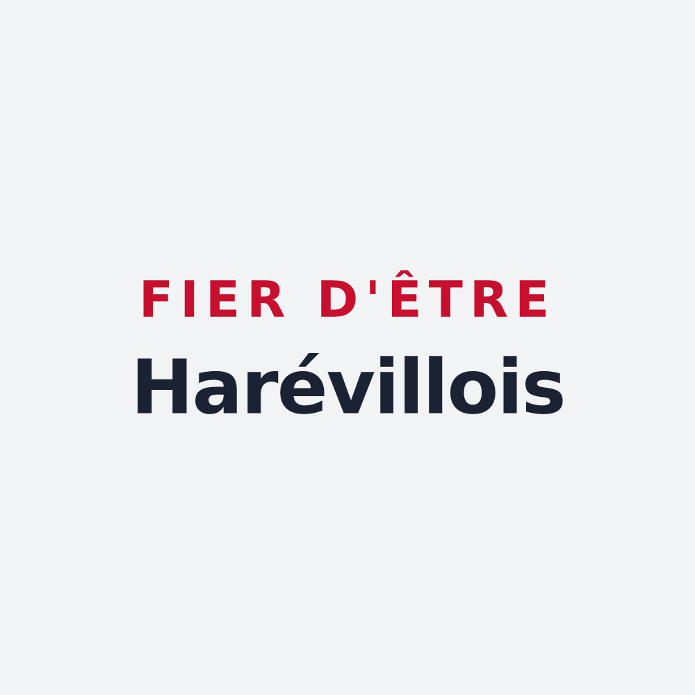 Poster « Fier d'être Harévillois » — design pour Haréville