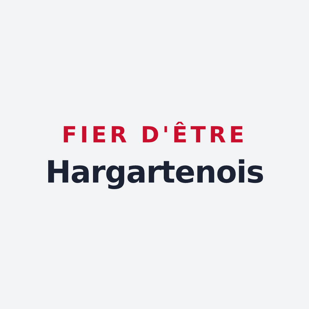 Poster « Fier d'être Hargartenois » — design pour Hargarten-aux-Mines