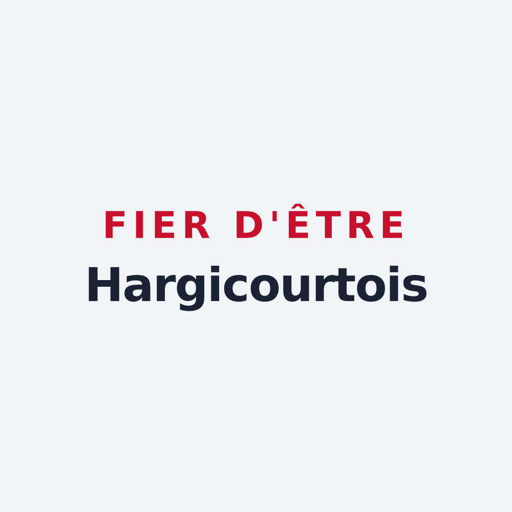 Poster « Fier d'être Hargicourtois » — design pour Hargicourt