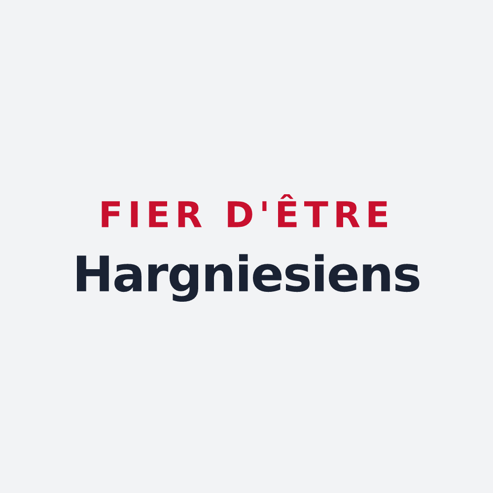 Poster « Fier d'être Hargniesiens » — design pour Hargnies
