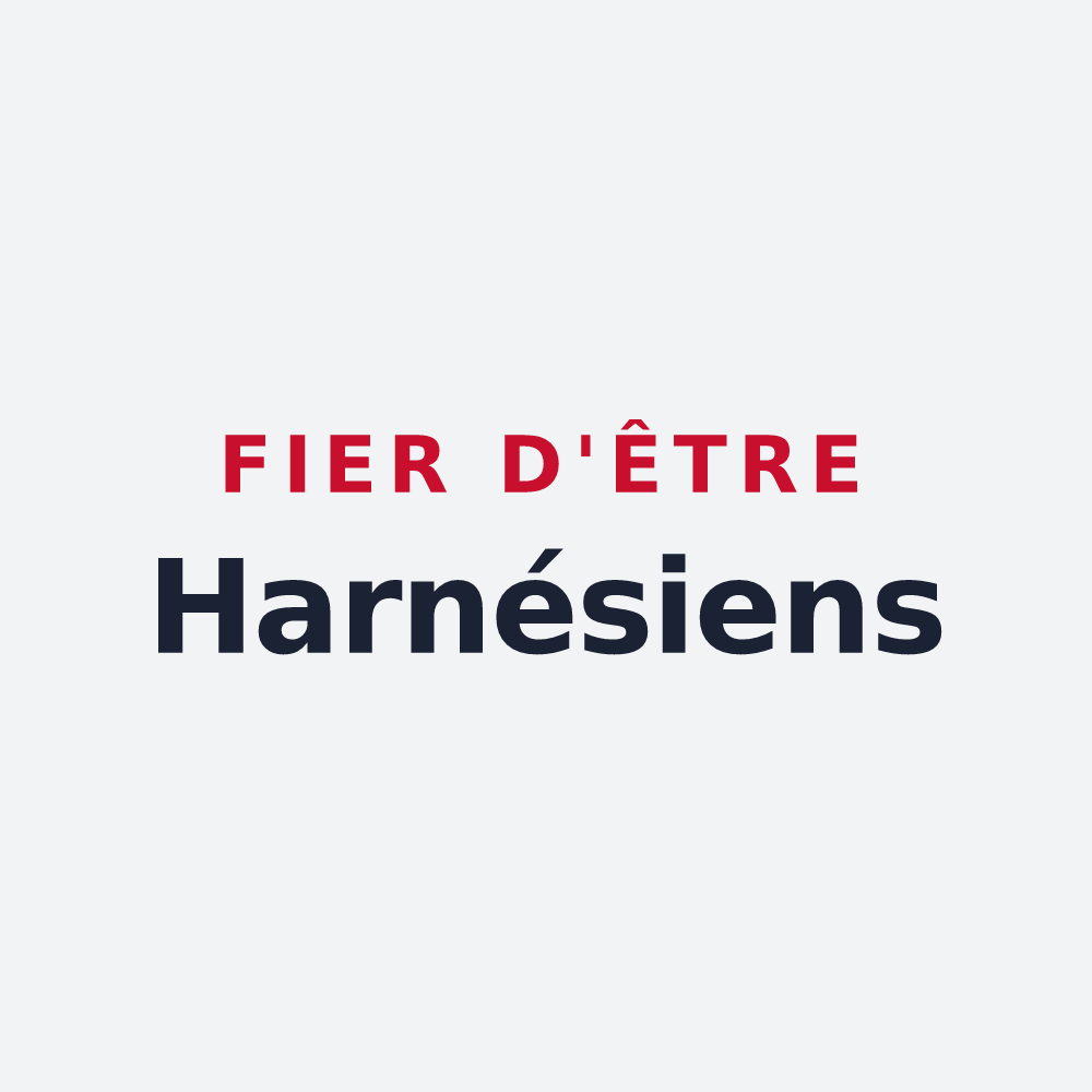 Poster « Fier d'être Harnésiens » — design pour Harnes