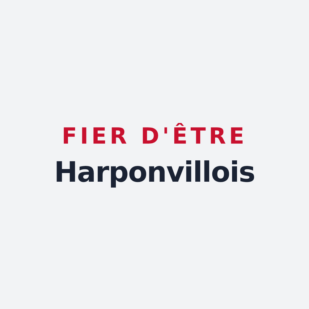 Poster « Fier d'être Harponvillois » — design pour Harponville