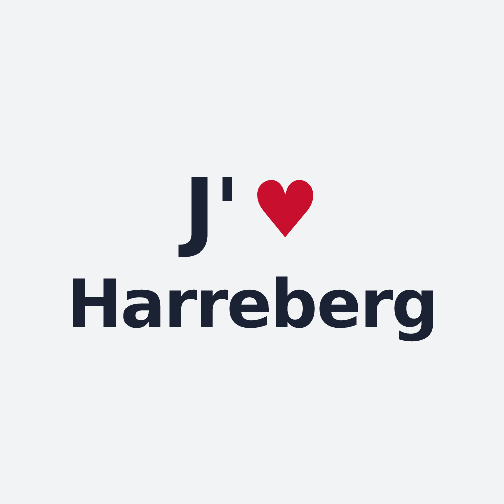 Poster personnalisé Harreberg — design J'aime Harreberg