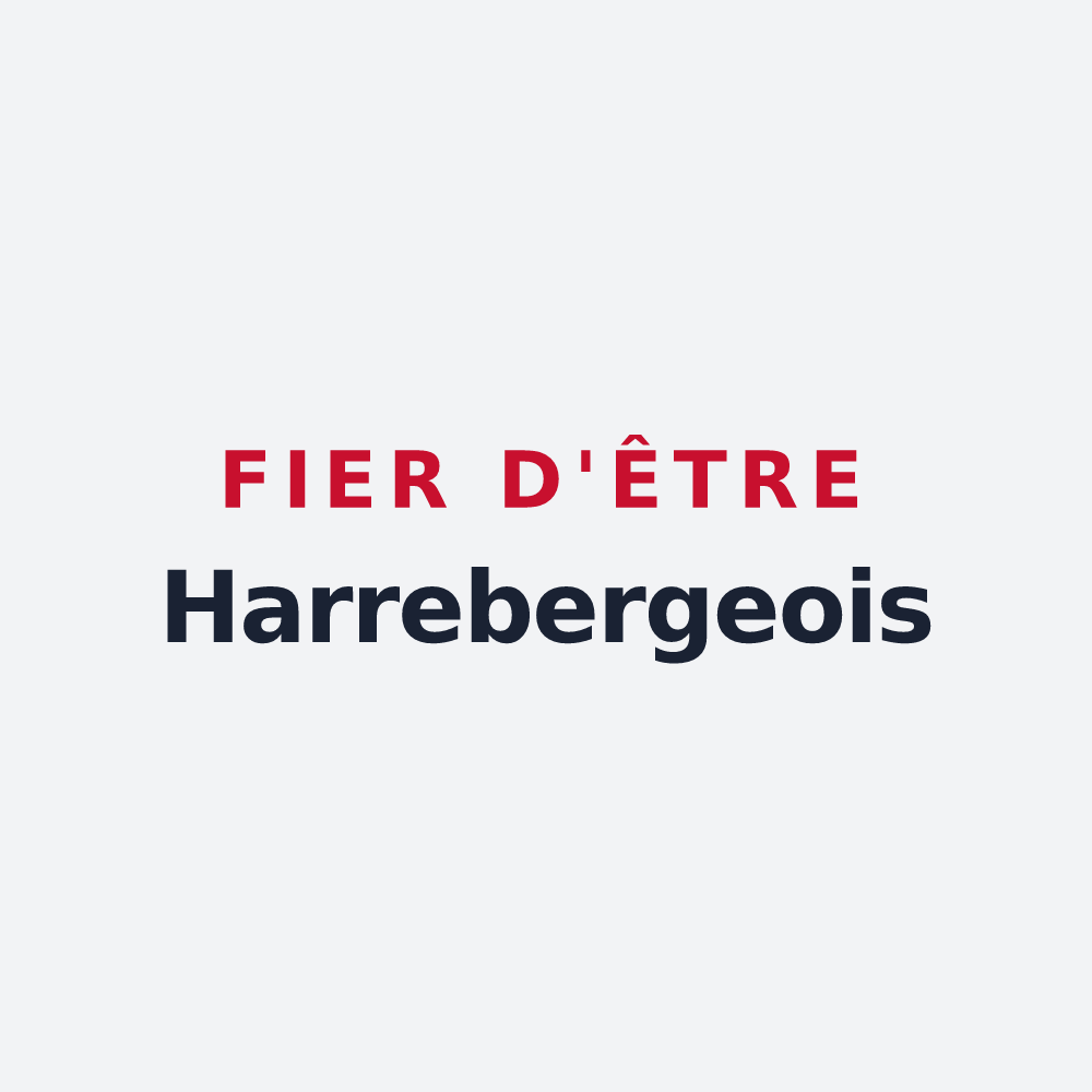 Poster « Fier d'être Harrebergeois » — design pour Harreberg