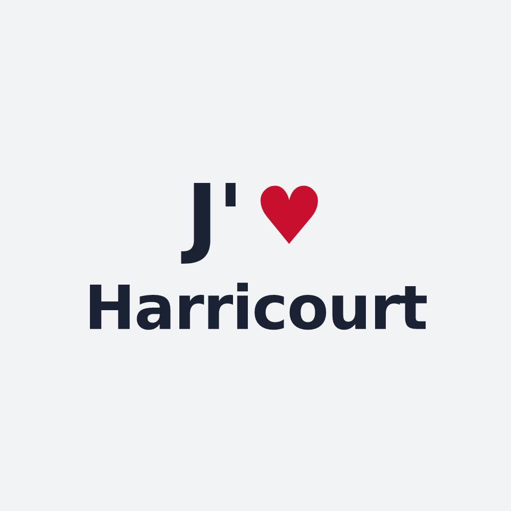 Poster personnalisé Harricourt — design J'aime Harricourt