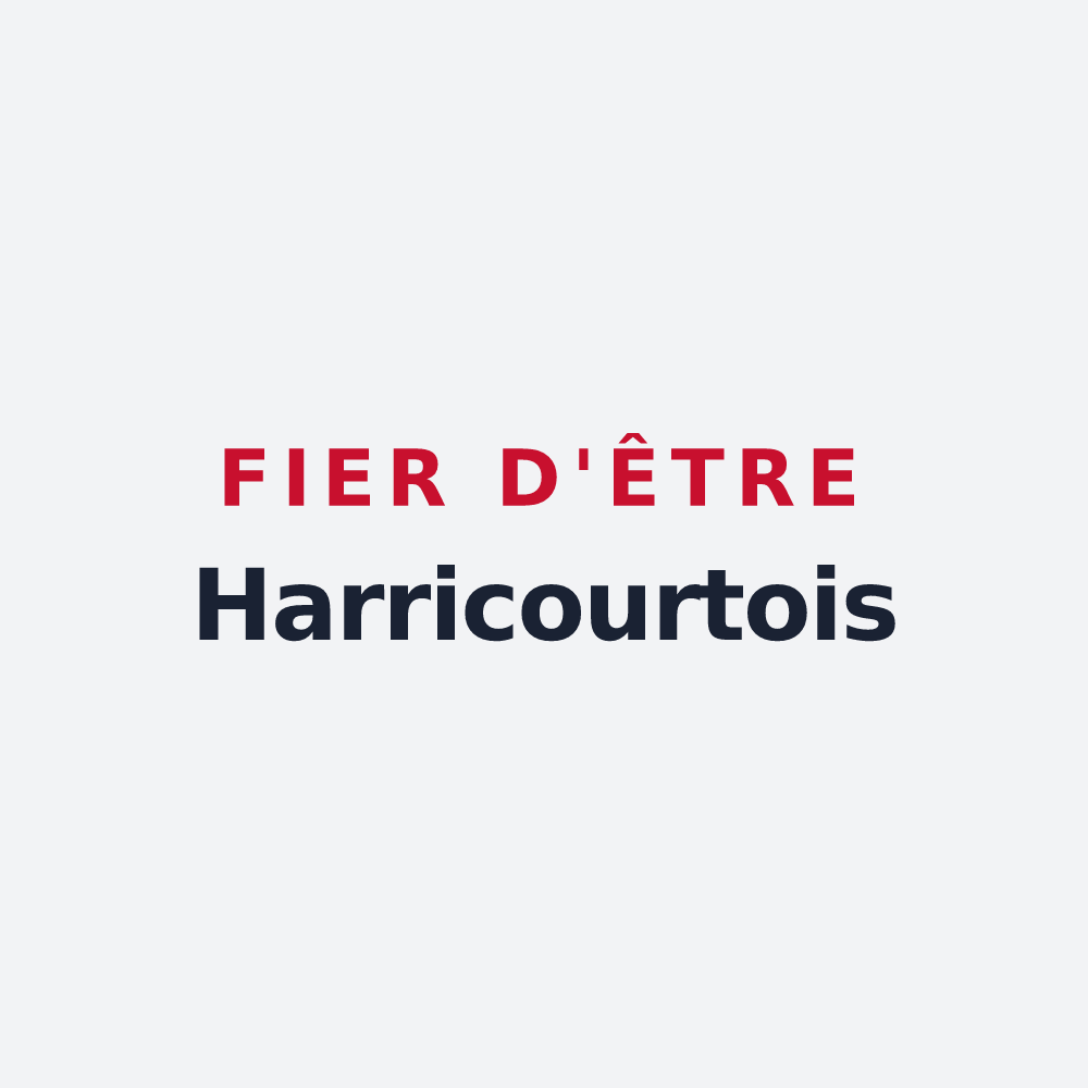 Poster « Fier d'être Harricourtois » — design pour Harricourt