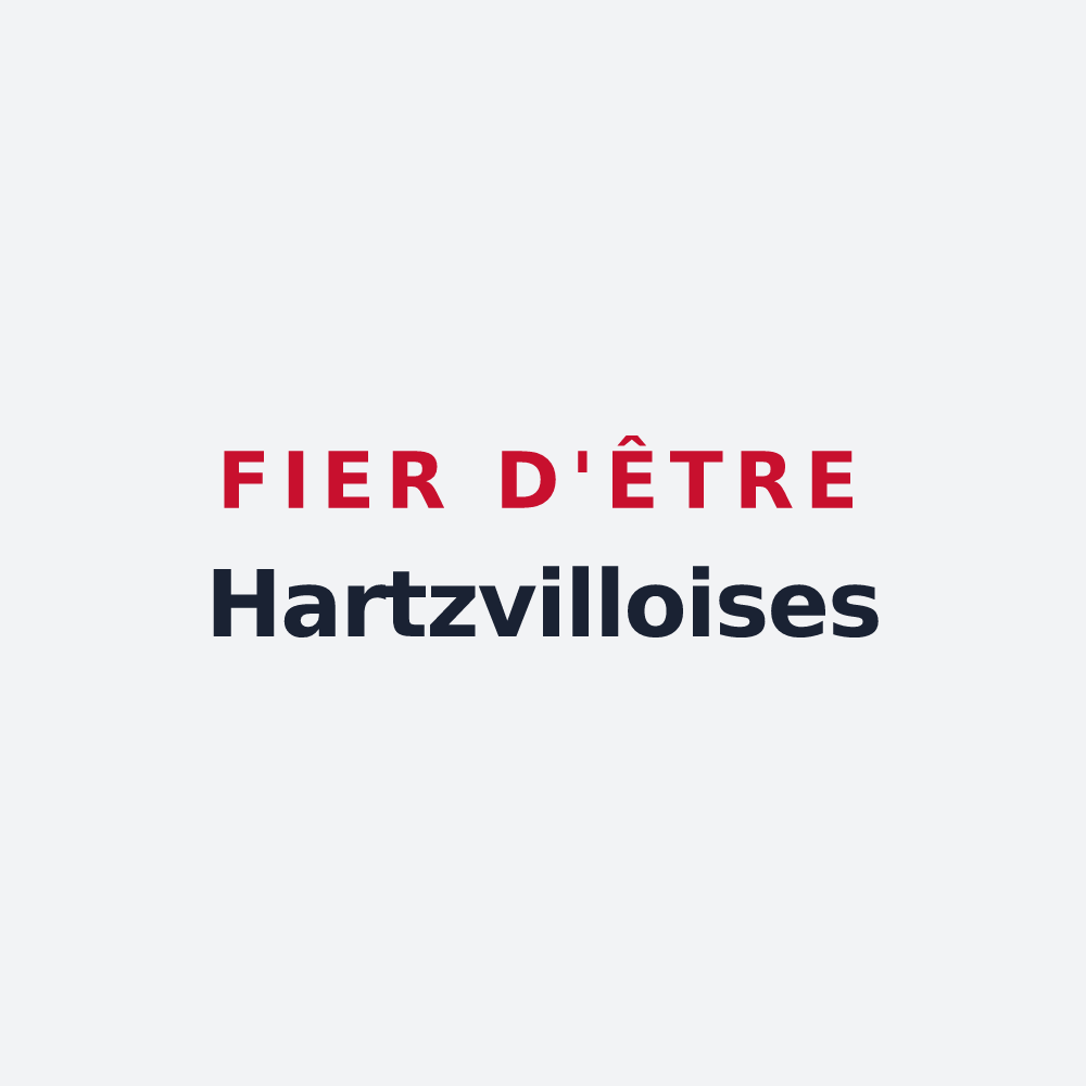 Poster « Fier d'être Hartzvilloises » — design pour Hartzviller