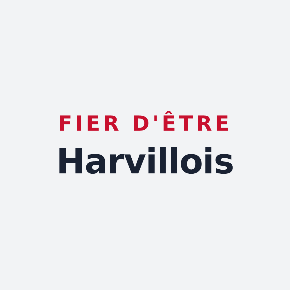 Poster « Fier d'être Harvillois » — design pour Harville