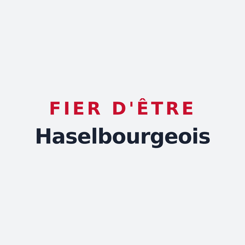 Poster « Fier d'être Haselbourgeois » — design pour Haselbourg