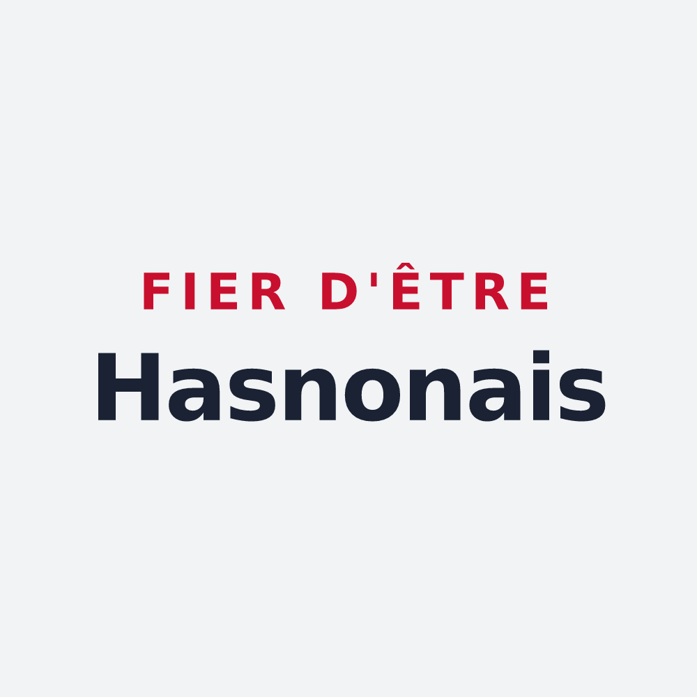 Poster « Fier d'être Hasnonais » — design pour Hasnon