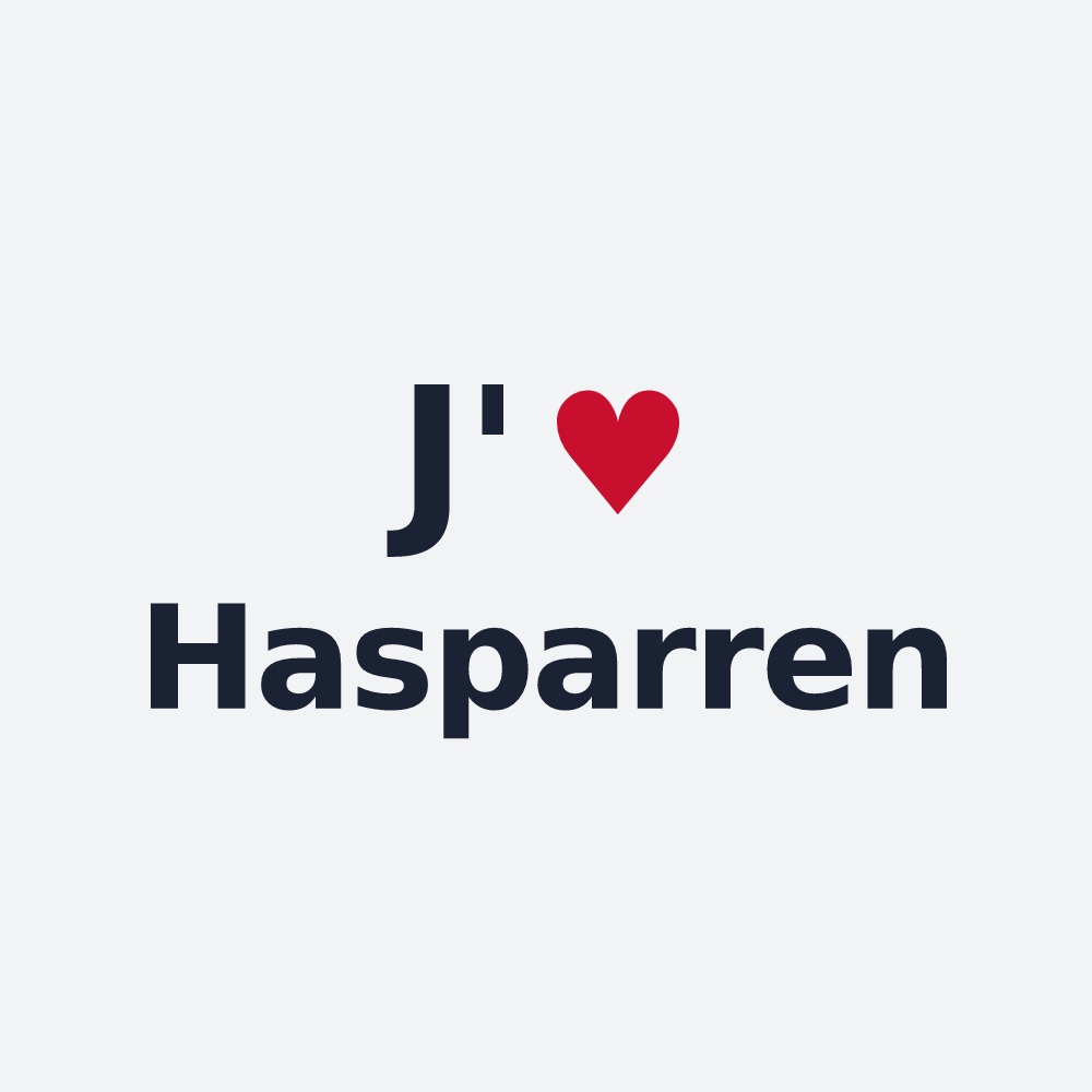 Poster personnalisé Hasparren — design J'aime Hasparren