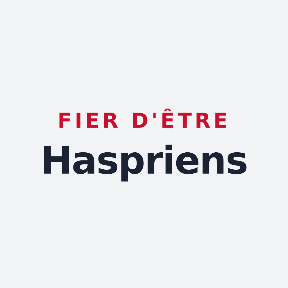 Poster « Fier d'être Haspriens » — design pour Haspres