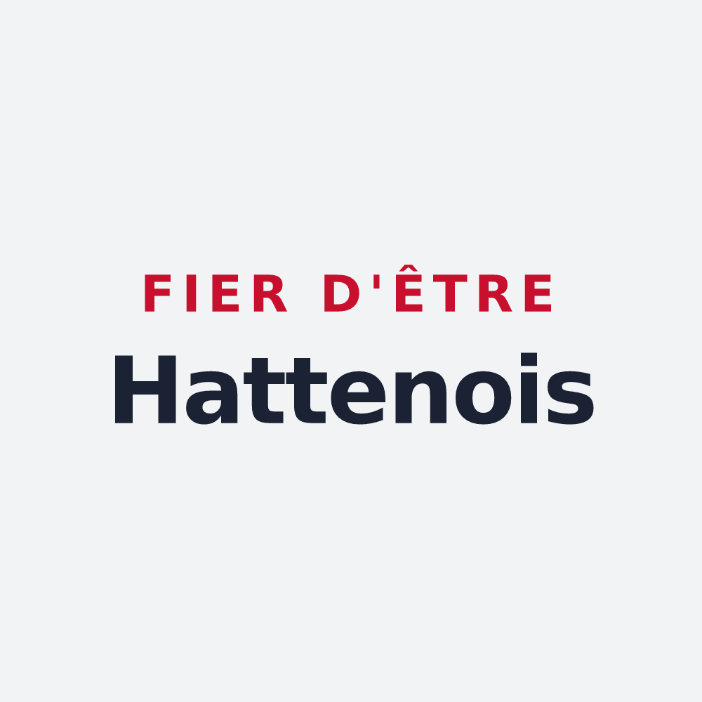 Poster « Fier d'être Hattenois » — design pour Hatten
