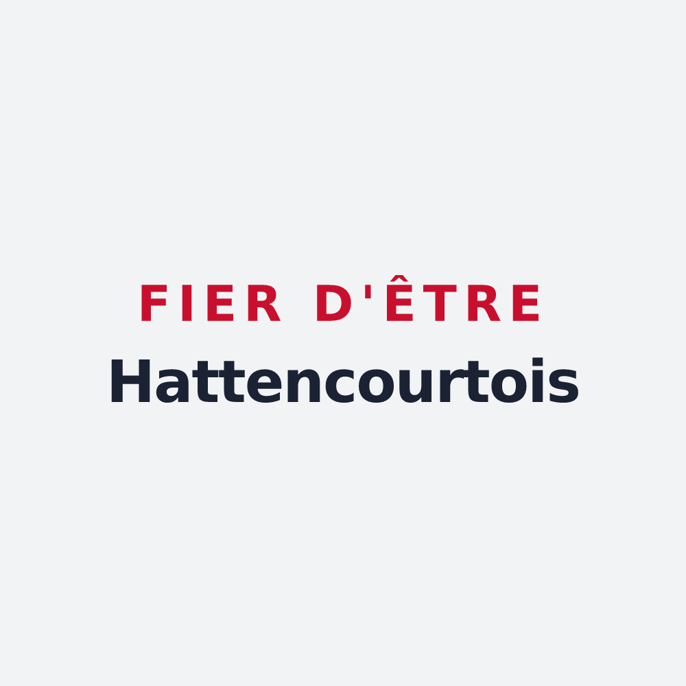 Poster « Fier d'être Hattencourtois » — design pour Hattencourt