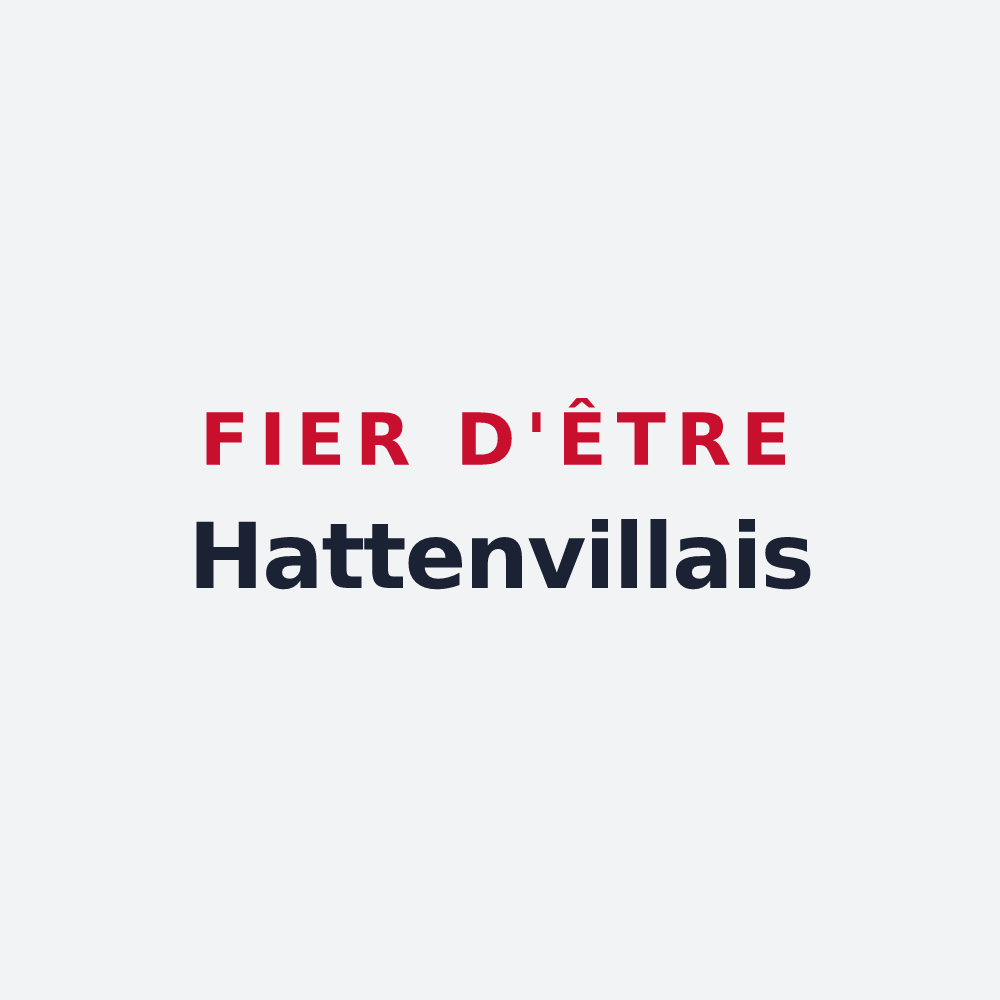 Poster « Fier d'être Hattenvillais » — design pour Hattenville
