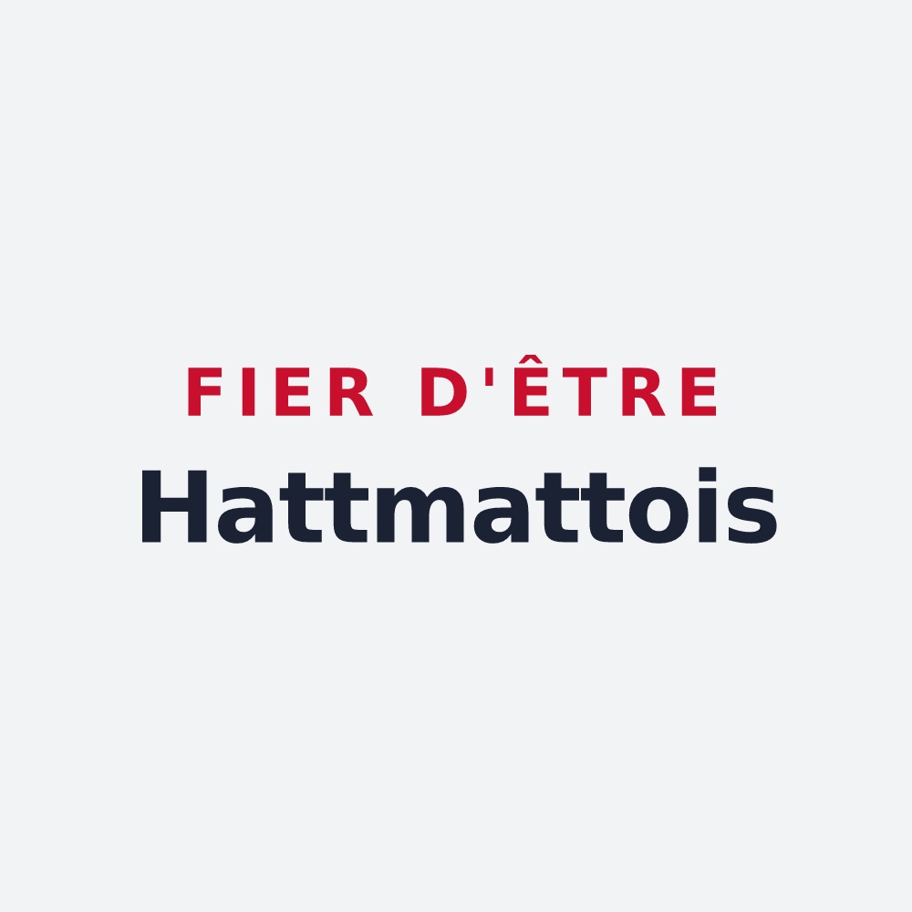 Poster « Fier d'être Hattmattois » — design pour Hattmatt