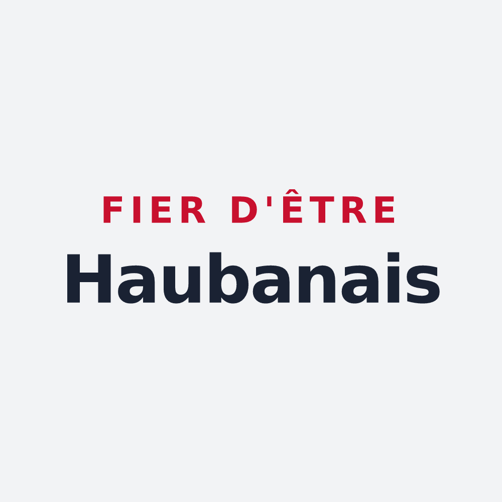 Poster « Fier d'être Haubanais » — design pour Hauban