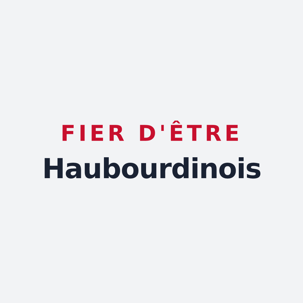 Poster « Fier d'être Haubourdinois » — design pour Haubourdin