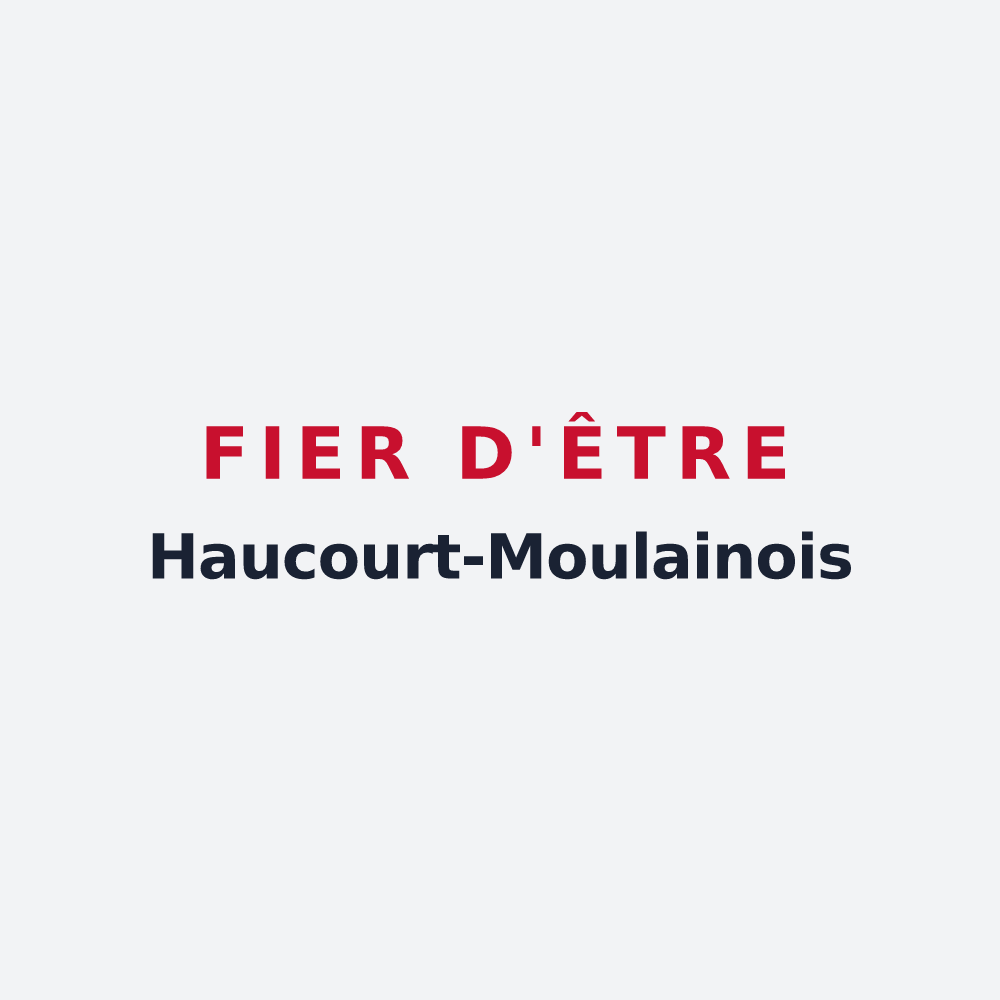 Poster « Fier d'être Haucourt-Moulainois » — design pour Haucourt-Moulaine