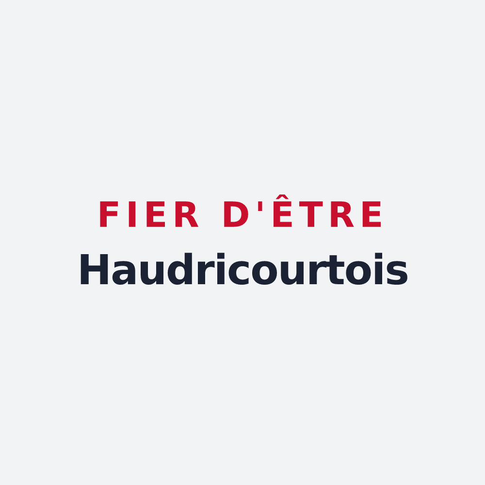 Poster « Fier d'être Haudricourtois » — design pour Haudricourt