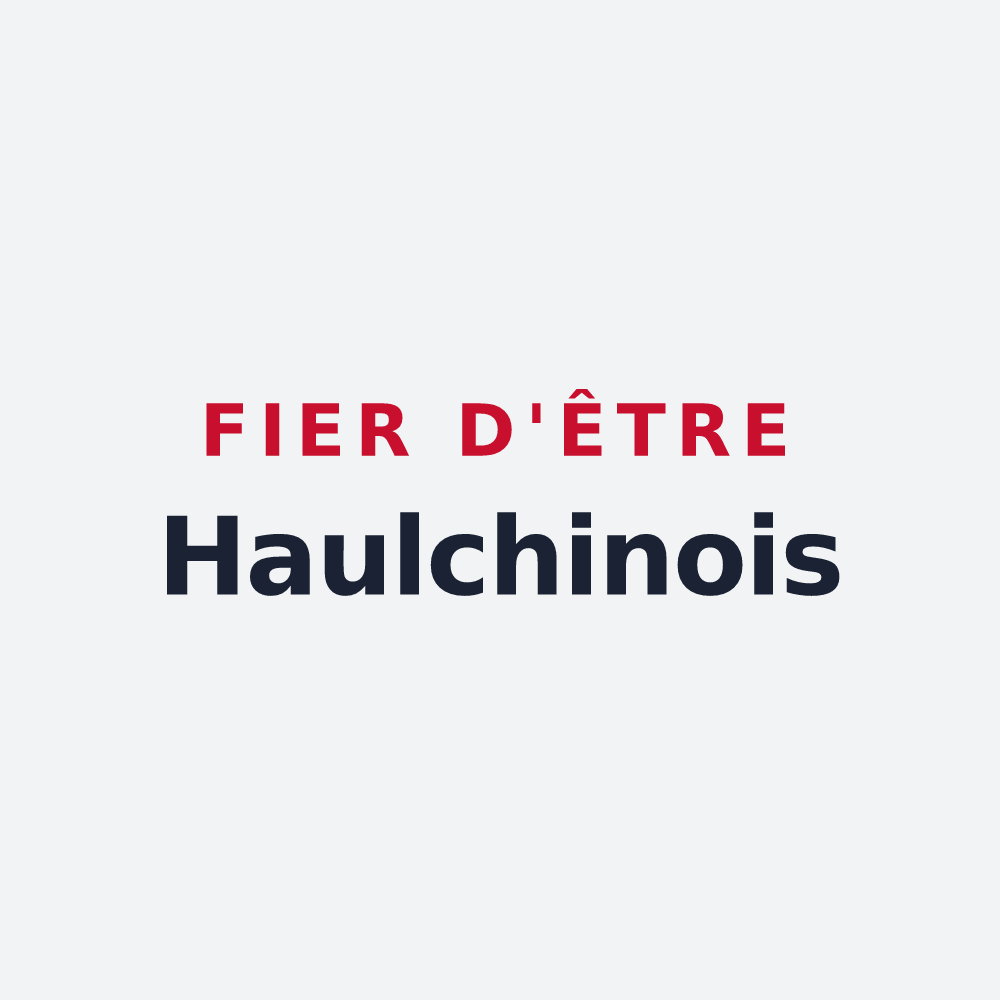 Poster « Fier d'être Haulchinois » — design pour Haulchin