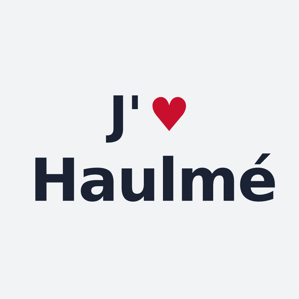 Poster personnalisé Haulmé — design J'aime Haulmé