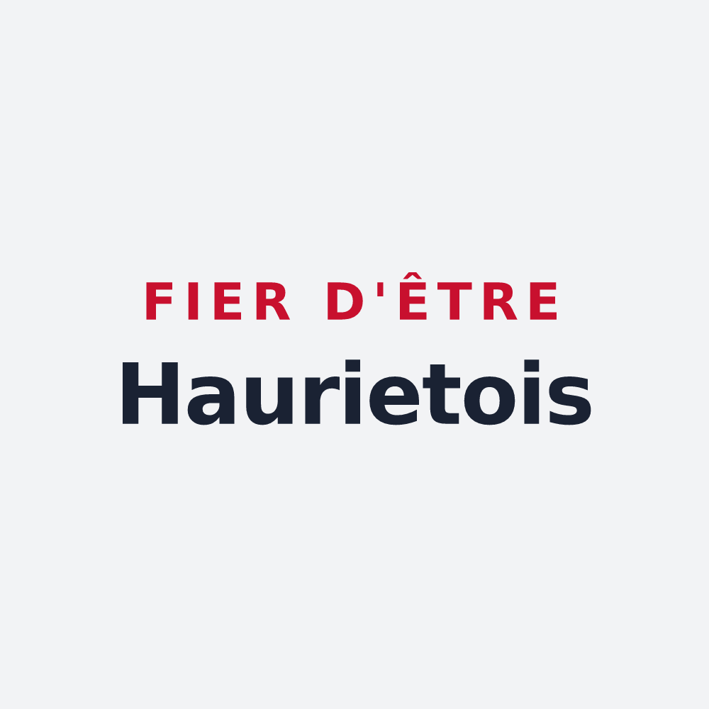 Poster « Fier d'être Haurietois » — design pour Hauriet