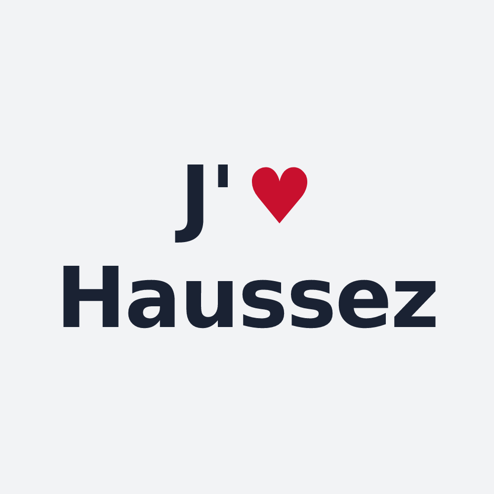 Poster personnalisé Haussez — design J'aime Haussez