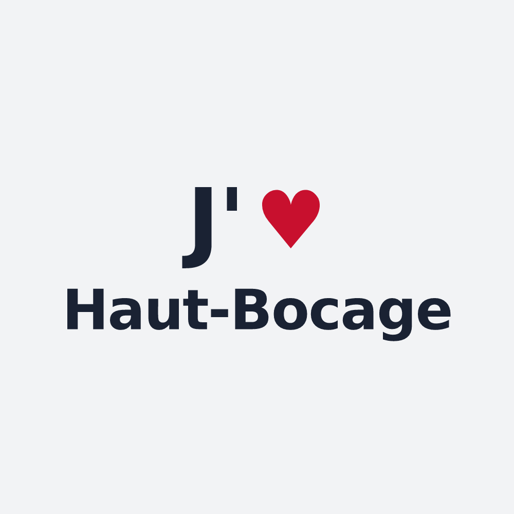Poster personnalisé Haut-Bocage — design J'aime Haut-Bocage