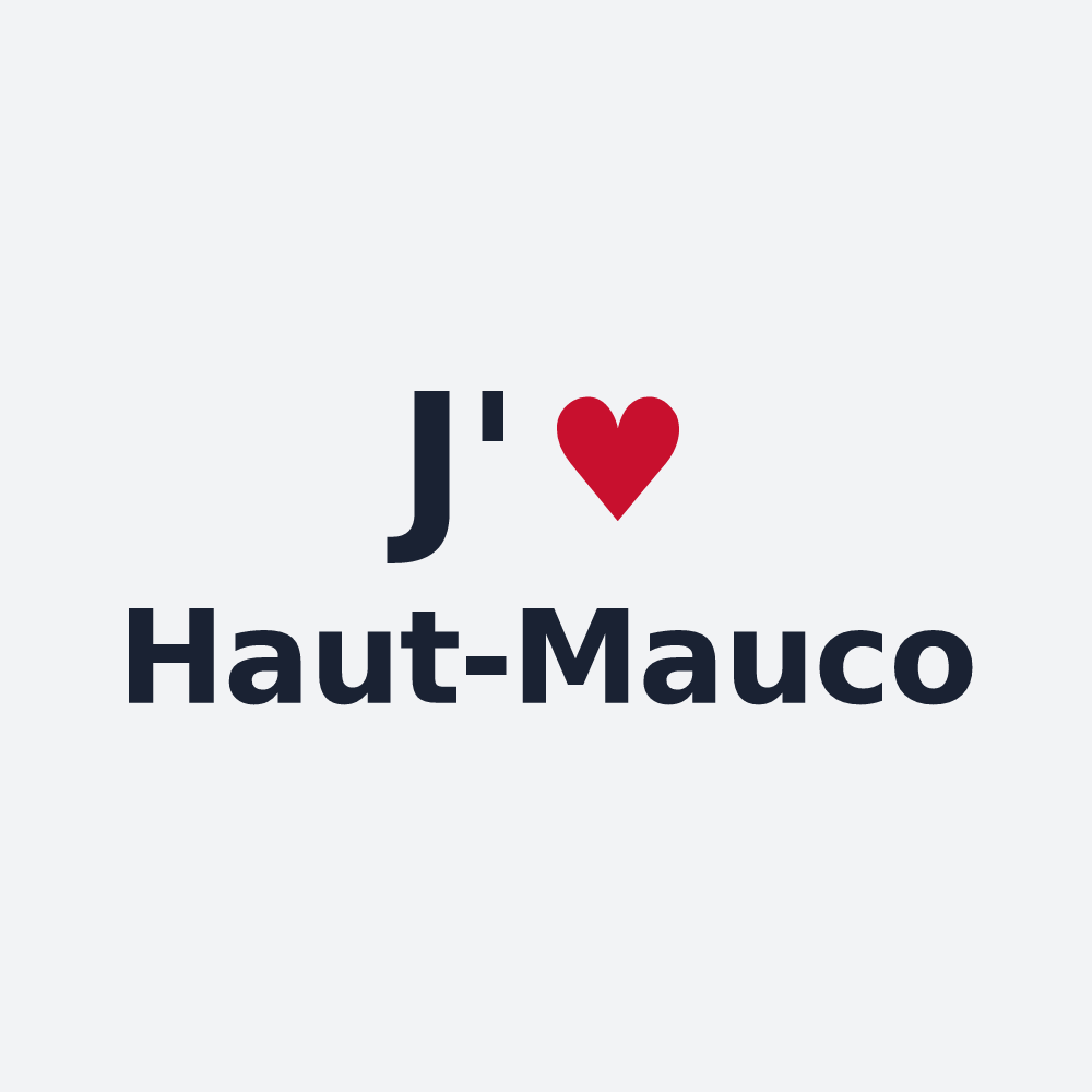 Poster personnalisé Haut-Mauco — design J'aime Haut-Mauco