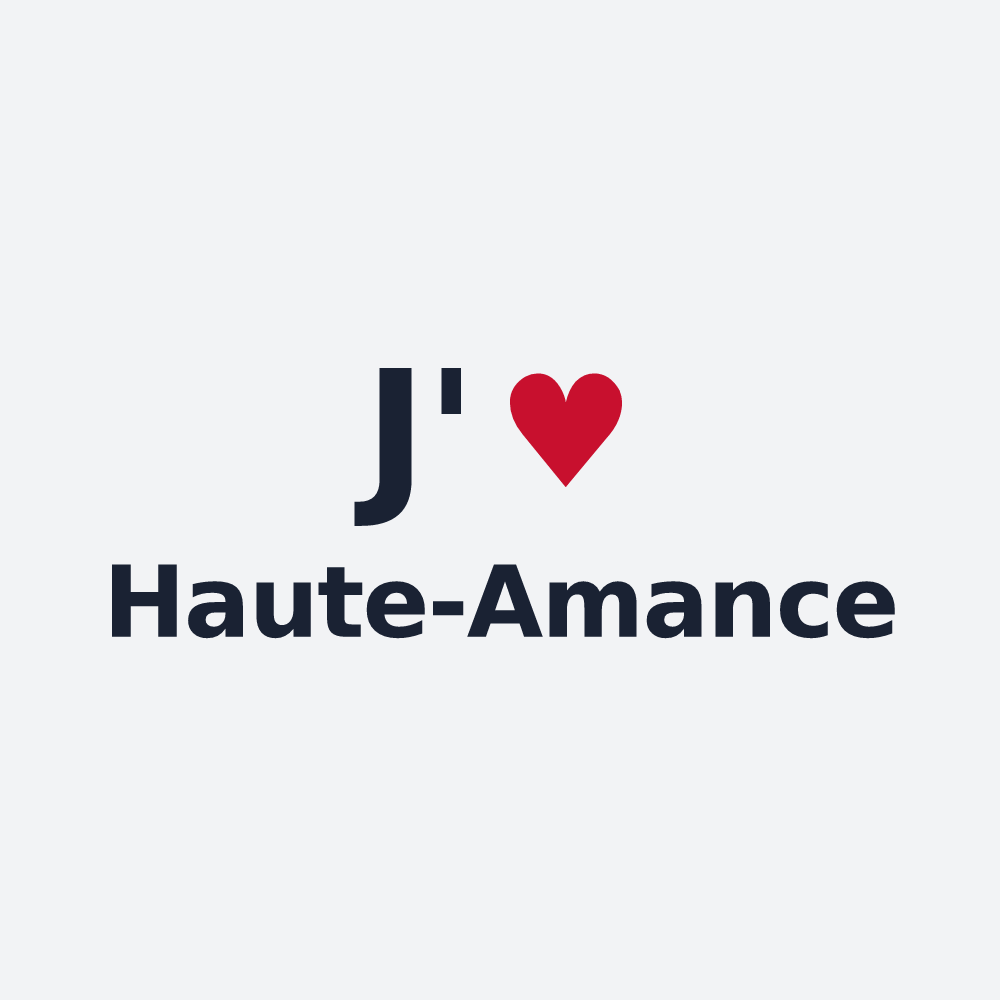 Poster personnalisé Haute-Amance — design J'aime Haute-Amance