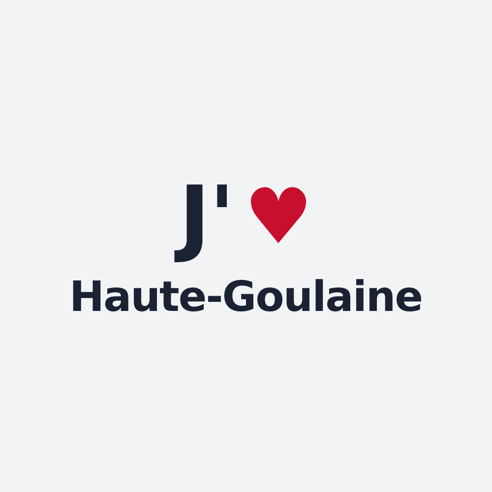 Poster personnalisé Haute-Goulaine — design « J'aime Haute-Goulaine » imprimé sur le poster