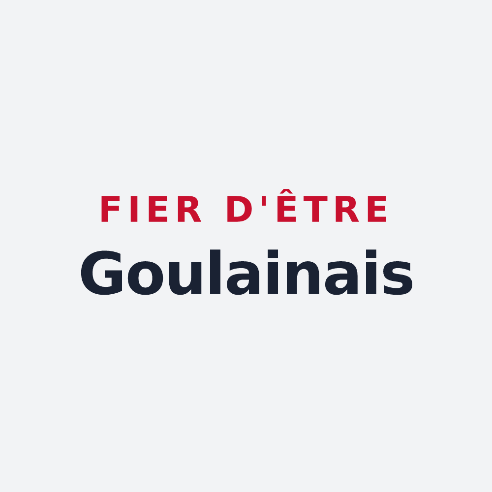 Poster « Fier d'être Goulainais » — design pour Haute-Goulaine