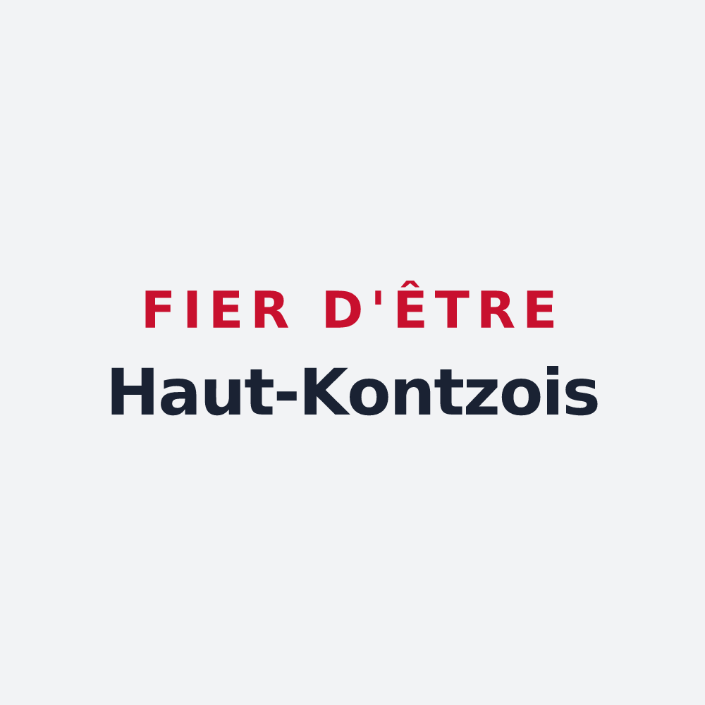 Poster « Fier d'être Haut-Kontzois » — design pour Haute-Kontz