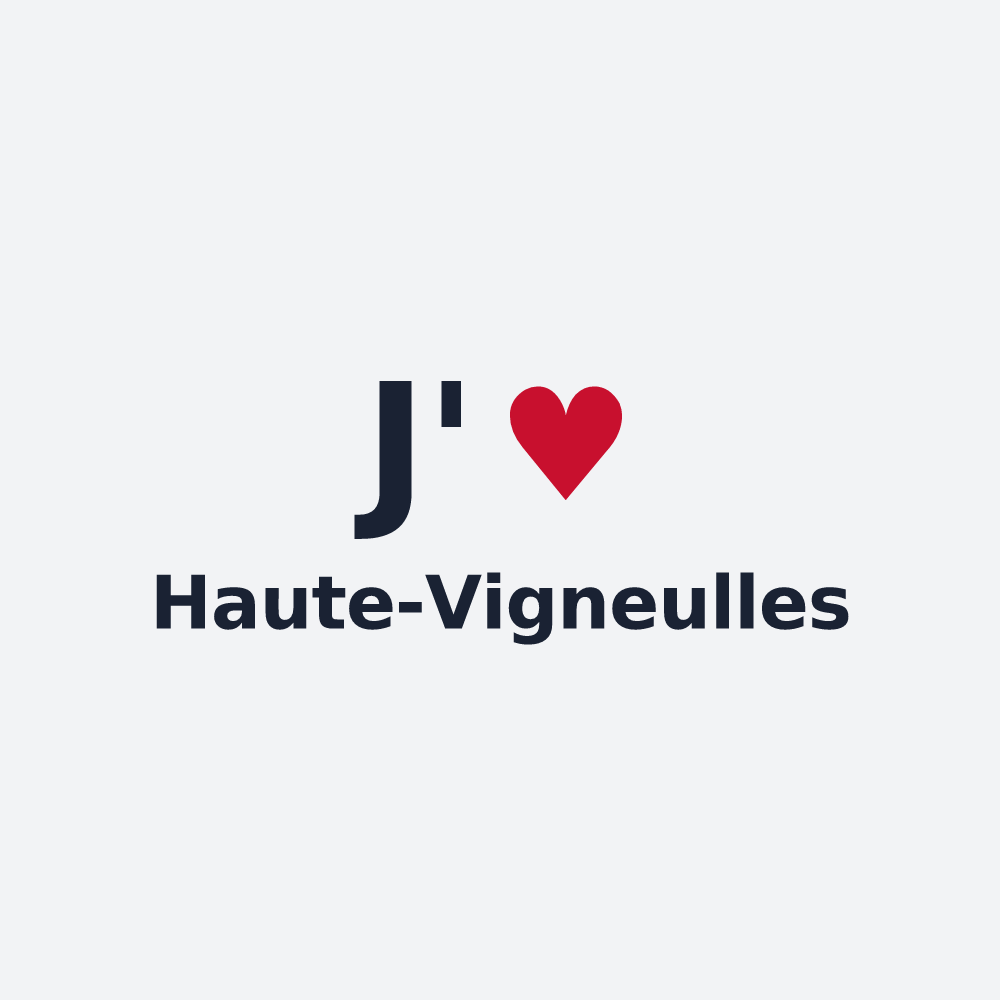 Poster personnalisé Haute-Vigneulles — design J'aime Haute-Vigneulles