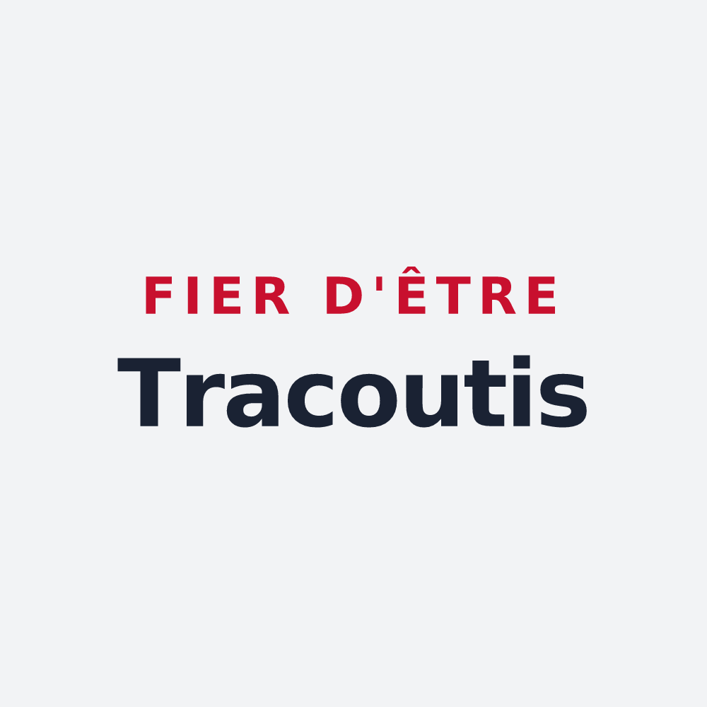 Poster « Fier d'être Tracoutis » — design pour Hautecour