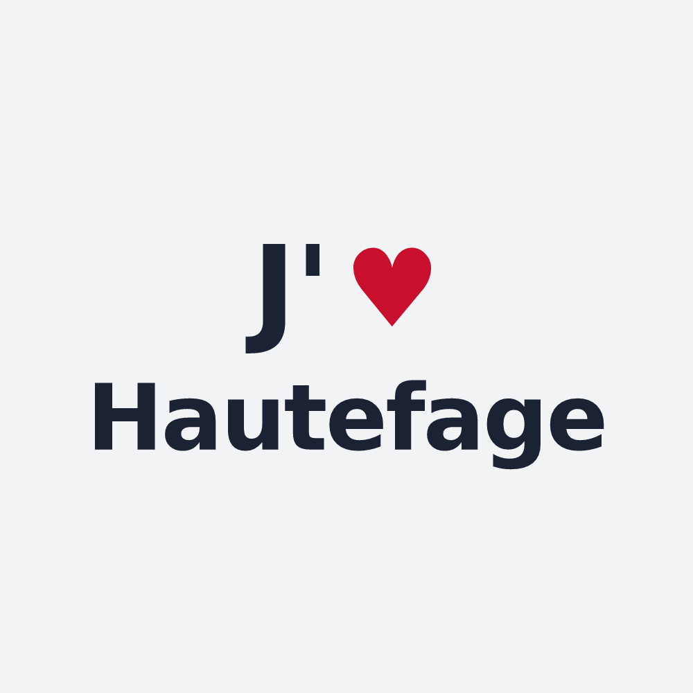 Poster personnalisé Hautefage — design J'aime Hautefage