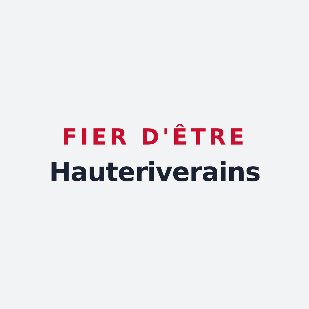 Poster « Fier d'être Hauteriverains » — design pour Hauterive
