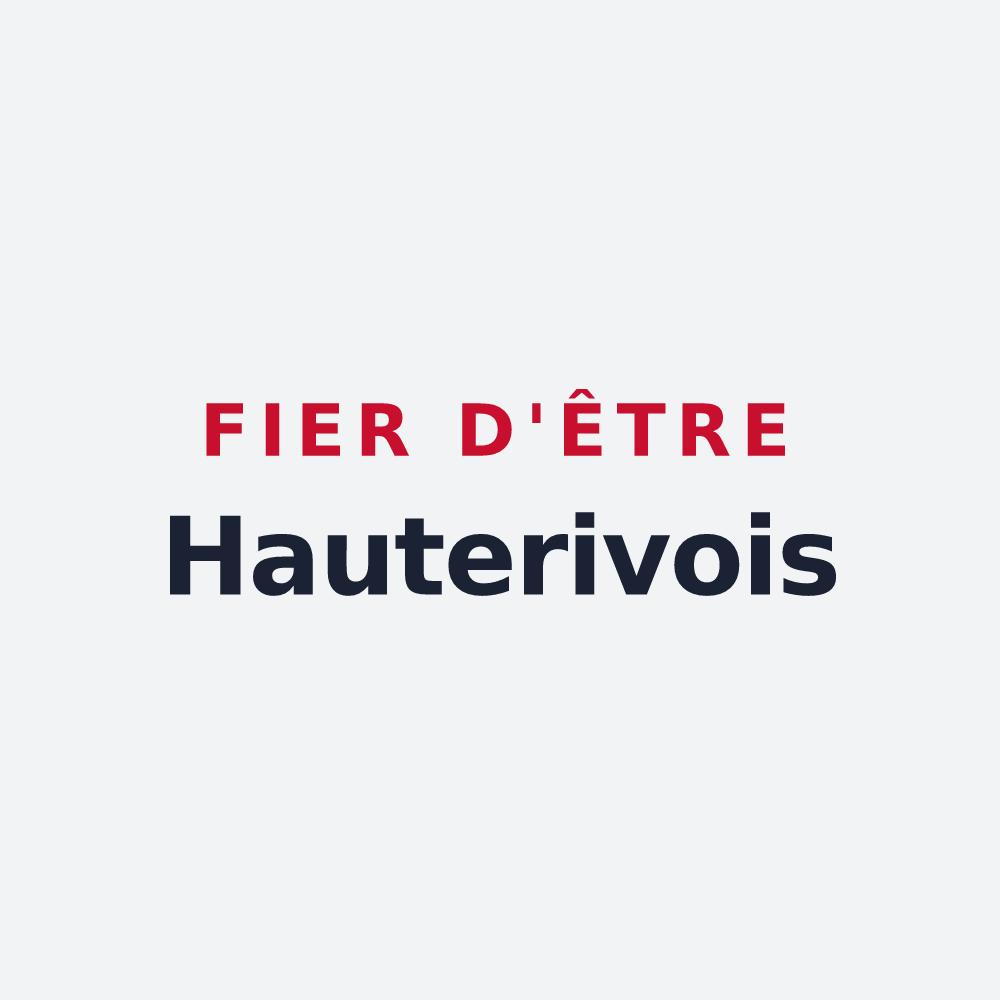 Poster « Fier d'être Hauterivois » — design pour Hauterives