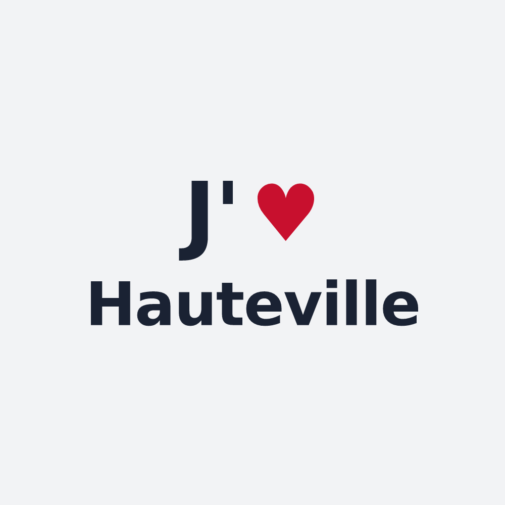 Poster personnalisé Hauteville — design J'aime Hauteville