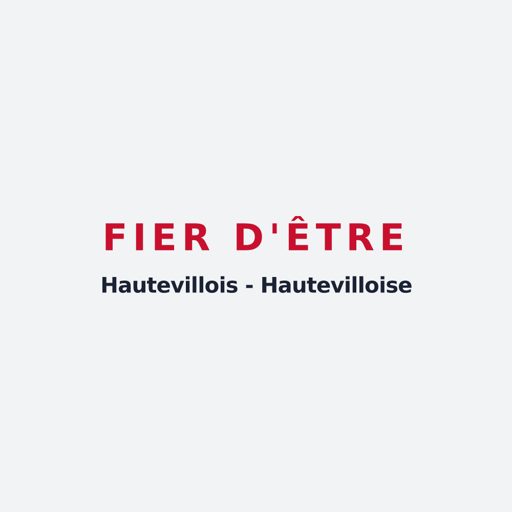 Poster « Fier d'être Hautevillois - Hautevilloise » — design pour Hauteville-lès-Dijon