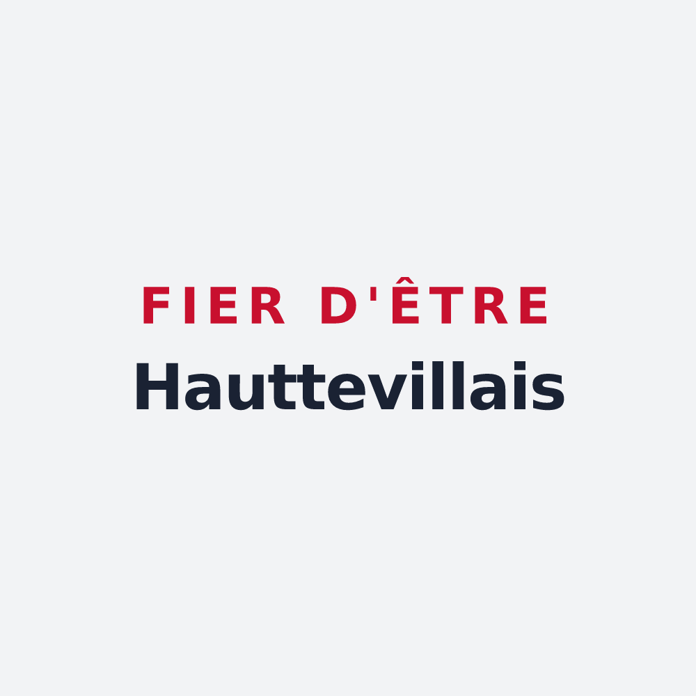 Poster « Fier d'être Hauttevillais » — design pour Hautteville-Bocage
